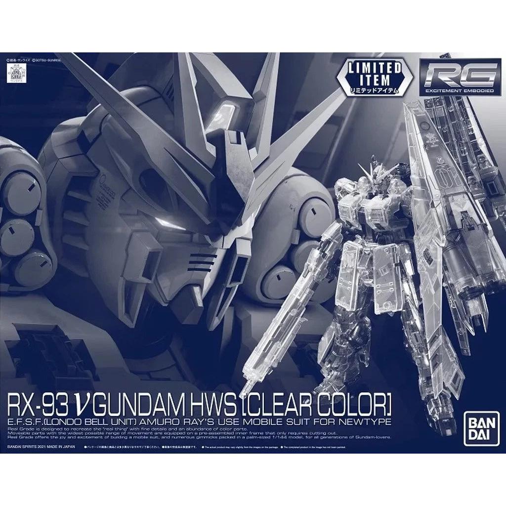 ロボット RG RX-93 V GUNDAM HWS (CLEAR COLOR) LIMITED] RG 1/144 NU GUNDAM HWS [CLEAR COLOR] – Hobbyco