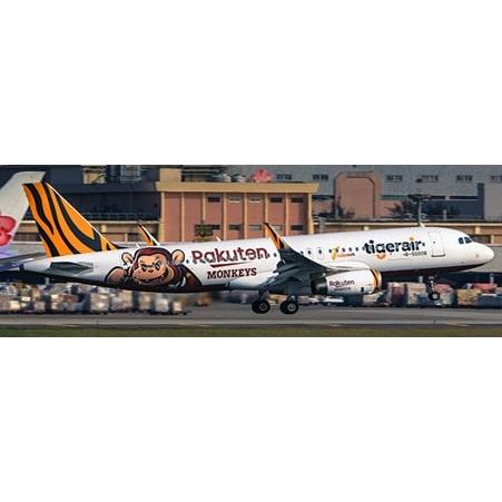 JC Wings 1/200 Tigerair Taiwan Airbus A320 B-50006 Rakuten Monkeys