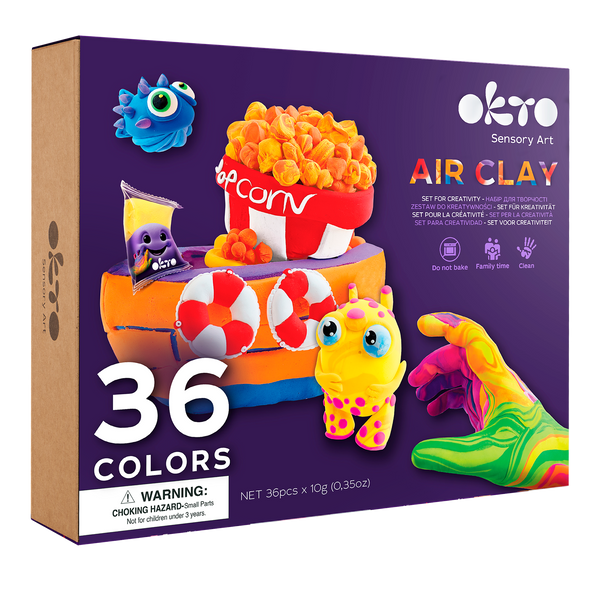 Sensory Art: 36 Colors Air Clay Creativity Set