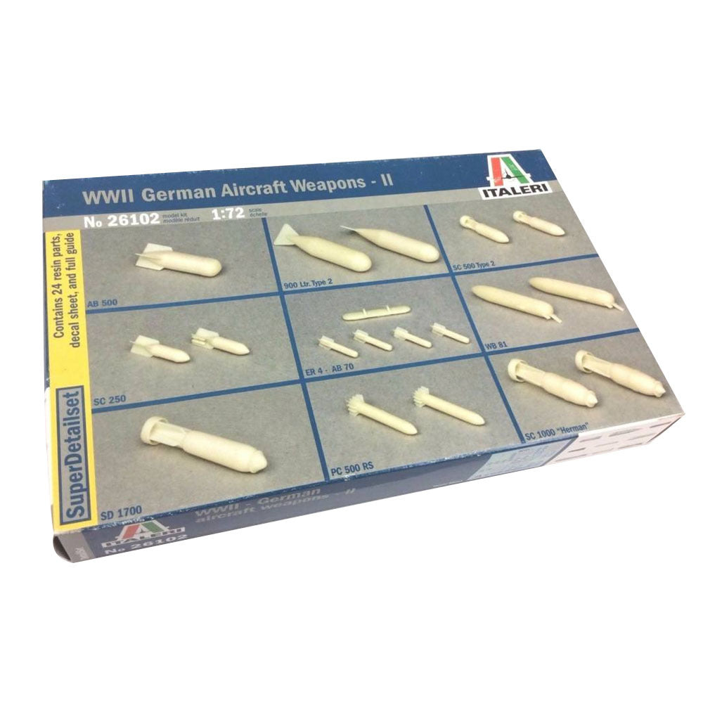 ITALERI 26101 WW2 German Aircraft Weapons 1 Non Costruito 1/72