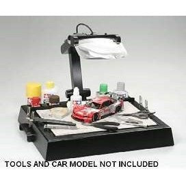 Tamiya 74064 Work Stand Avec Loupe - Support De Travail Pour Maquettes - Neuf