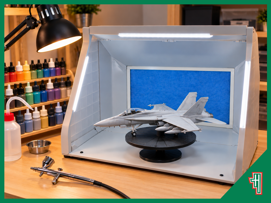 How to Set Up an Airbrush Spray Booth at Home for Model Painting