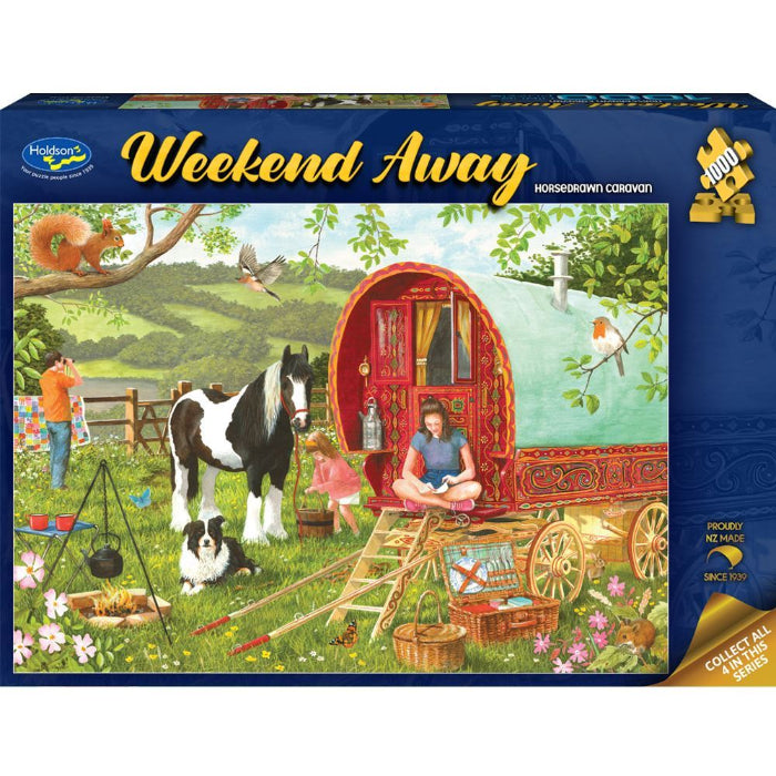 image2_1000pc Weekend Away Horsedrawn Caravan Jigsaw Puzzle