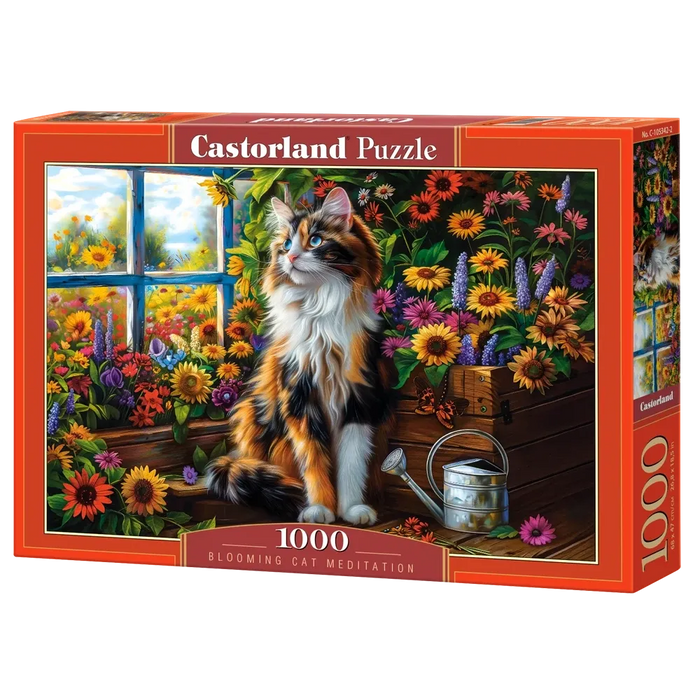 1000pc Blooming Cat Meditation Puzzle