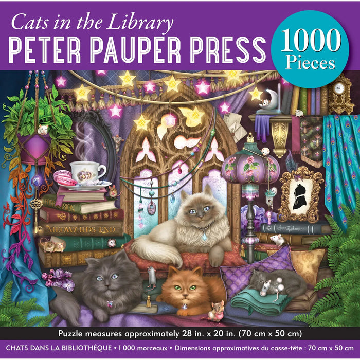1000pc Cats in the Library Jigsaw Puzzle