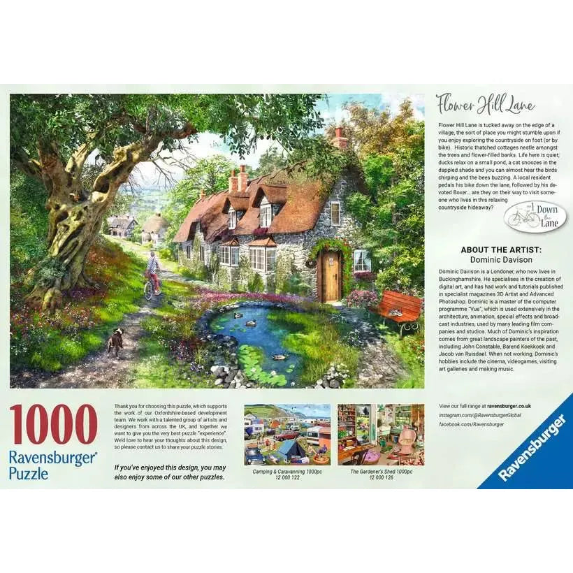 1000pc Flower Hill Lane Puzzle