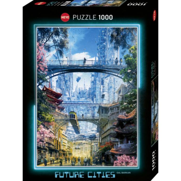 1000pc Future Cities Market District Puzzle