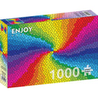 1000pc Stained Glass Rainbow Burst Jigsaw Puzzle