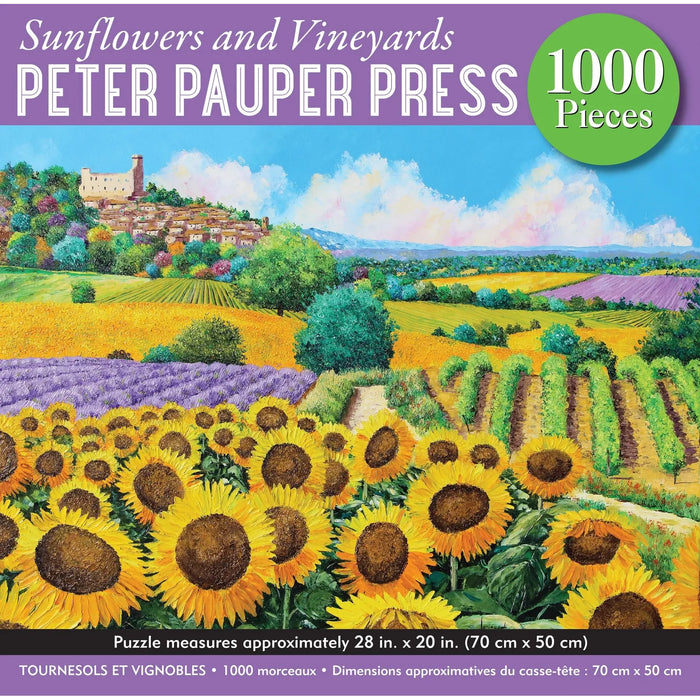 1000pc Sunflowers & Vineyards Puzzle