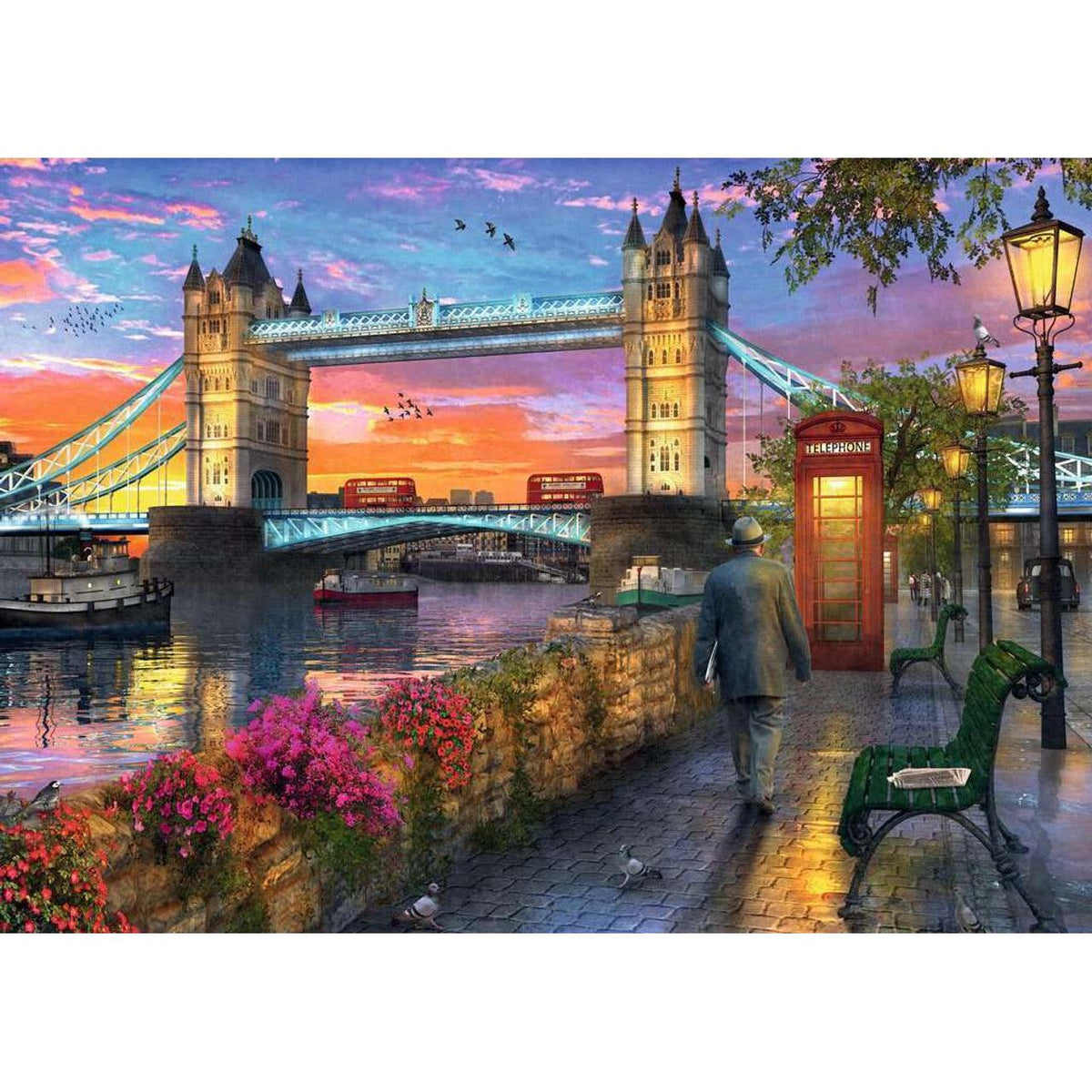 image2_1000pc Tower Bridge At Sunset Puzzle