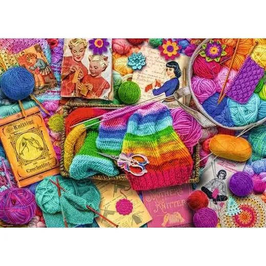 image2_1000pc Vintage Knitting & Crochet Puzzle