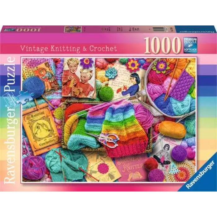 1000pc Vintage Knitting & Crochet Puzzle