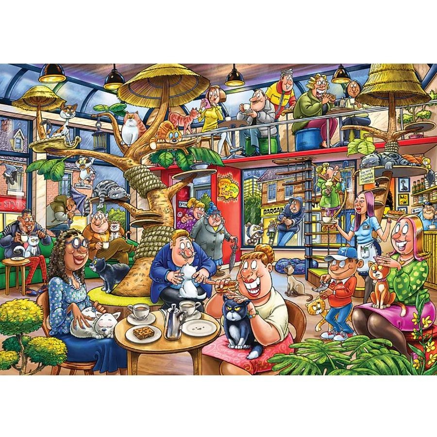 1000pc Wasgij? Mystery 28 Feline Frenzy Puzzle