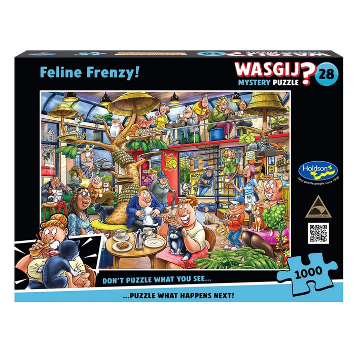 1000pc Wasgij? Mystery 28 Feline Frenzy Puzzle