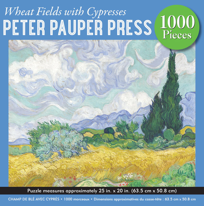 1000pc Wheat Fields with Cypres Puzzle