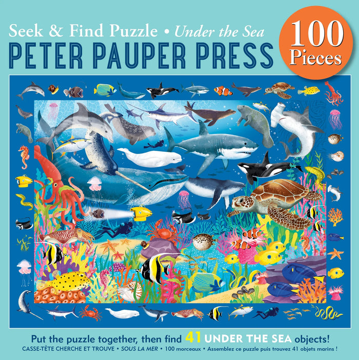 100pc Seek & Find Under The Sea Puzzle