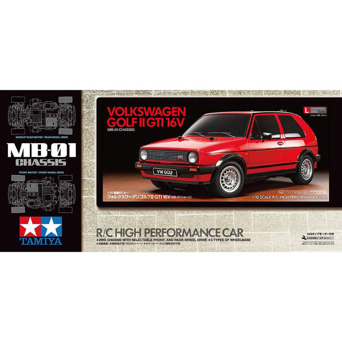 1/10 Volkswagen Golf II GTI 16V (MB-01) - Limited Edition Red Painted Body RC