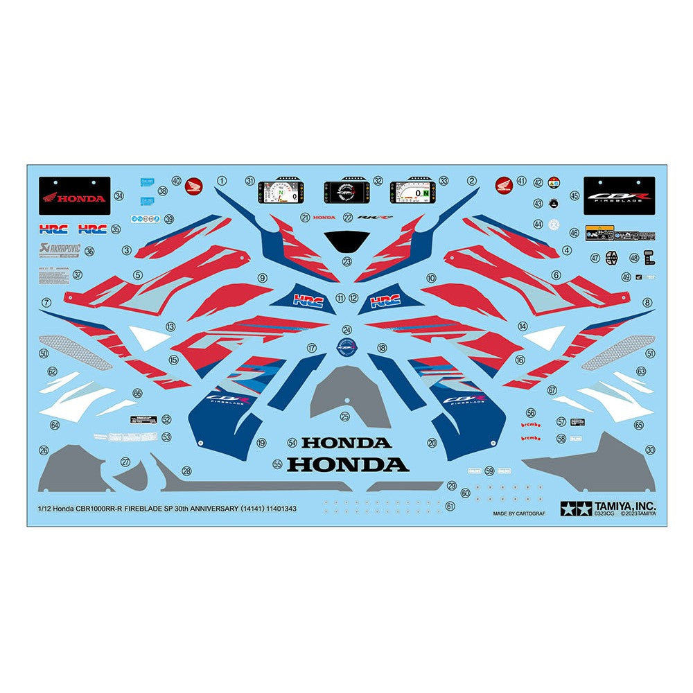 1/12 Honda CBR1000RR-R Fireblade SP 30th Anniversary