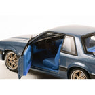 1/18 Detroit Speed Inc 1989 Ford Mustang 5.0 LX Medium Shadow Blue with Custom 7-Spoke Wheels