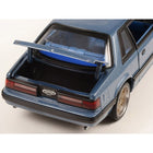 1/18 Detroit Speed Inc 1989 Ford Mustang 5.0 LX Medium Shadow Blue with Custom 7-Spoke Wheels