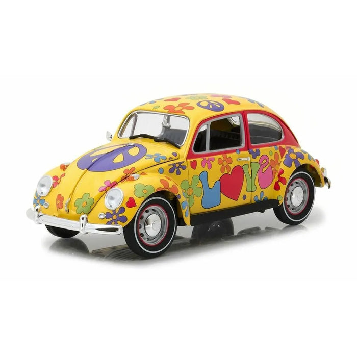 1/18 Hippie Peace & Love 1967 VW Beetle Right Hand Drive