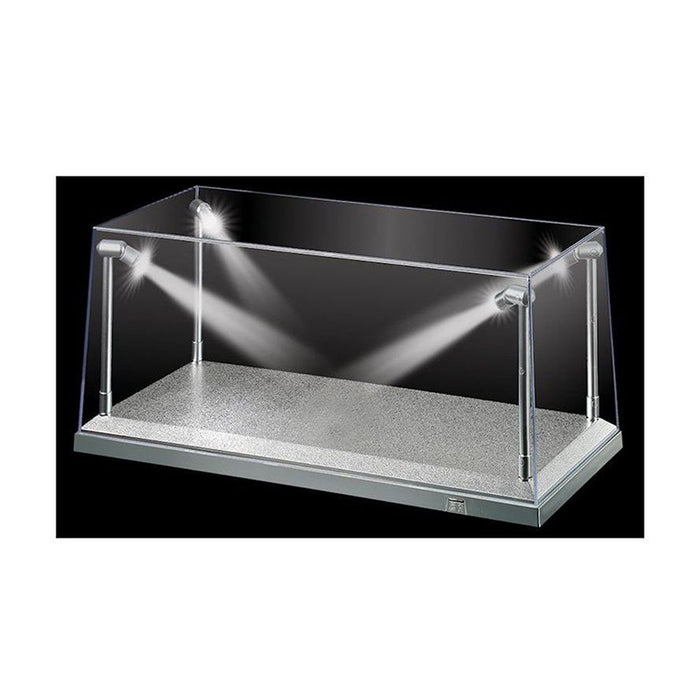 1/18 Silver LED Display Case (L) 35.5cm x (W) 15.6cm x (H) 16cm
