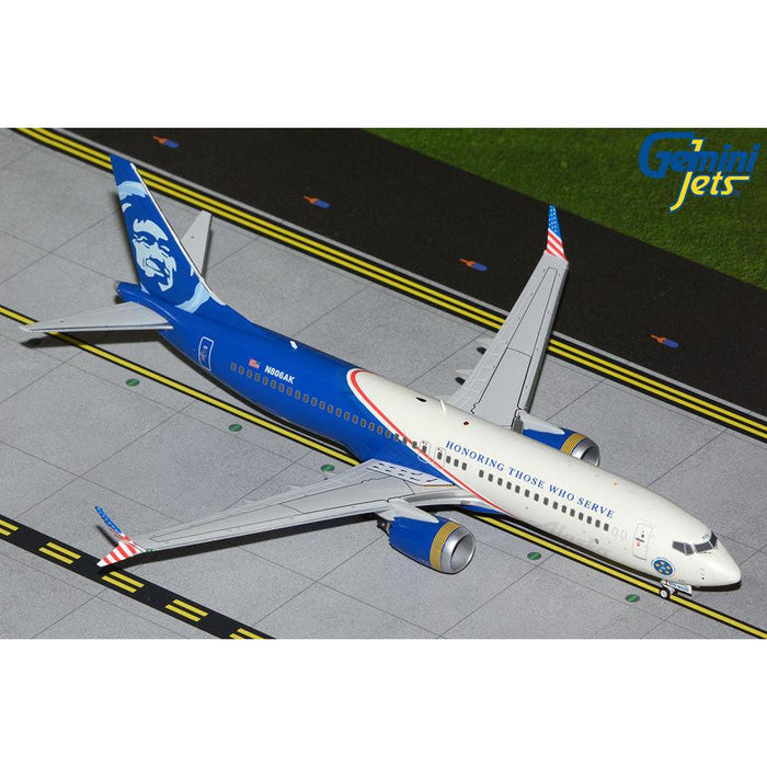 1/200 Alaska B737 MAX 8 N806AK "Honoring Those Who Serve"
