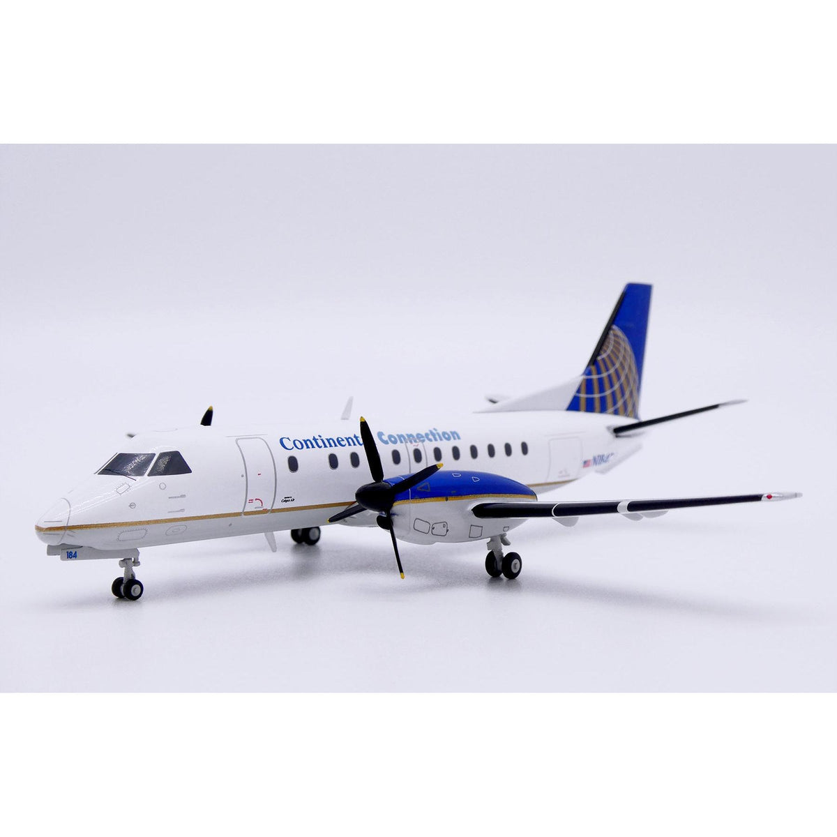 1/200 Continental Connection (Colgan Air) Saab 340B Reg: N184CJ with Stand