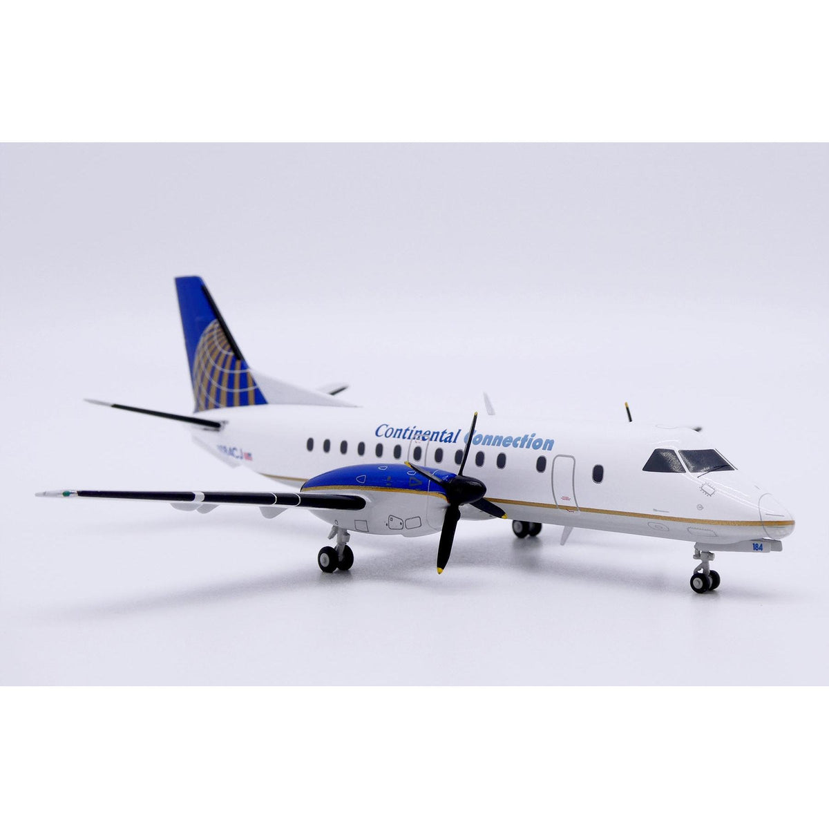 1/200 Continental Connection (Colgan Air) Saab 340B Reg: N184CJ with Stand