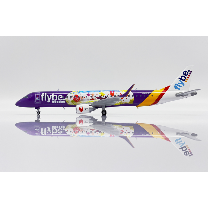 1/200 Flybe Embraer ERJ-195LR "Kids & Teens" Reg: G-FBEM with Stand