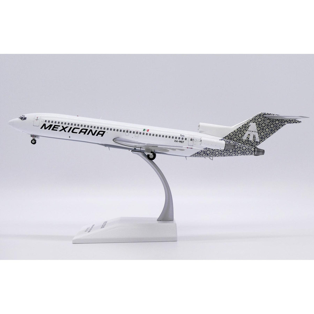 1/200 Mexicana Boeing 727-200 "Tula" Reg: XA-MEF with Stand