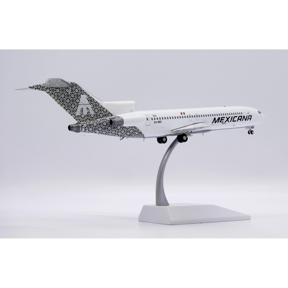 1/200 Mexicana Boeing 727-200 "Tula" Reg: XA-MEF with Stand
