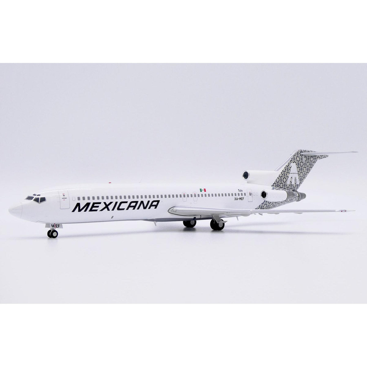 1/200 Mexicana Boeing 727-200 "Tula" Reg: XA-MEF with Stand