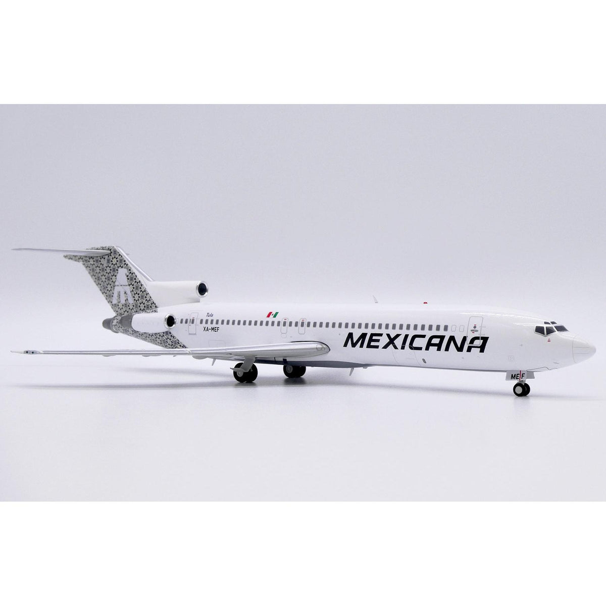 1/200 Mexicana Boeing 727-200 "Tula" Reg: XA-MEF with Stand