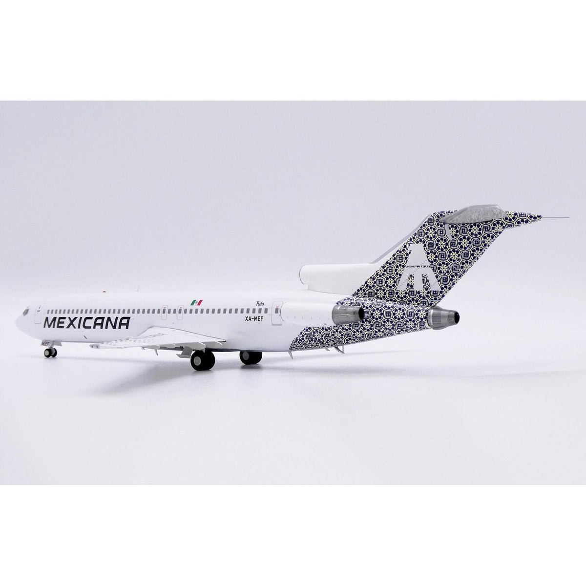 1/200 Mexicana Boeing 727-200 "Tula" Reg: XA-MEF with Stand
