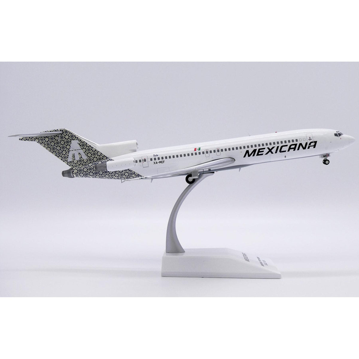 1/200 Mexicana Boeing 727-200 "Tula" Reg: XA-MEF with Stand