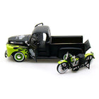 1/24 Harley Davidson 1948 Ford F1 Pickup & 1948 FL Panhead Matte Black/Green