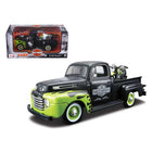 1/24 Harley Davidson 1948 Ford F1 Pickup & 1948 FL Panhead Matte Black/Green