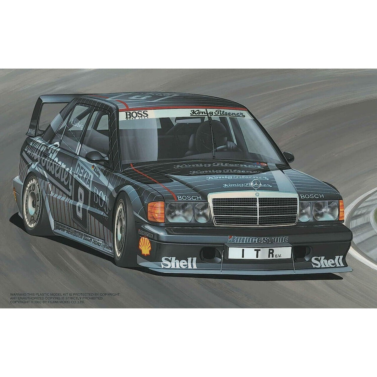 1/24 Mercedes-Benz 190E 2.5-16 Evolution II Boss Ver. Plastic Model Kit_2