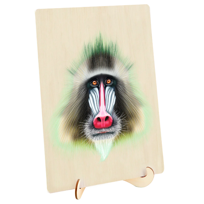 124pc Wooden Jigsaw Puzzle - Baboon