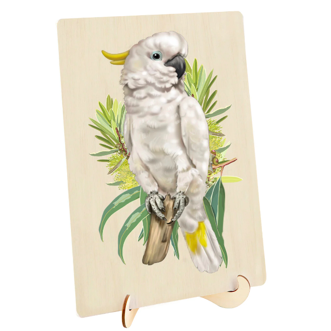 128pc Wooden Jigsaw Puzzle - Cockatoo
