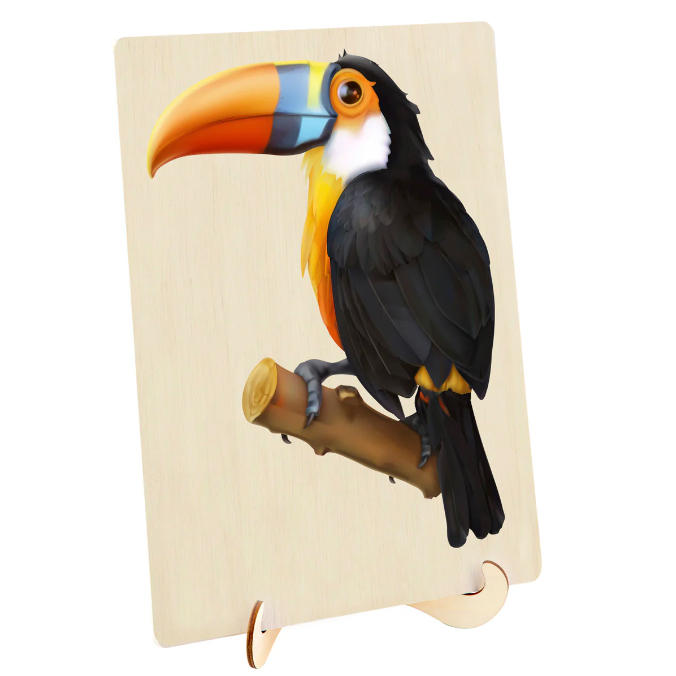 128pc Wooden Jigsaw Puzzle - Toucan