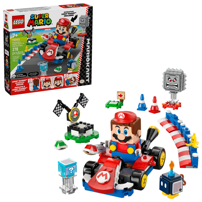 SUPER MARIO - Mario Kart – Interactive LEGO Mario & Standard Kart