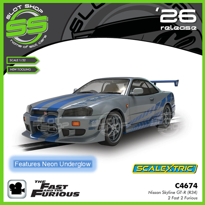 1/32 Nissan Skyline GT-R R34 2 Fast 2 Furious