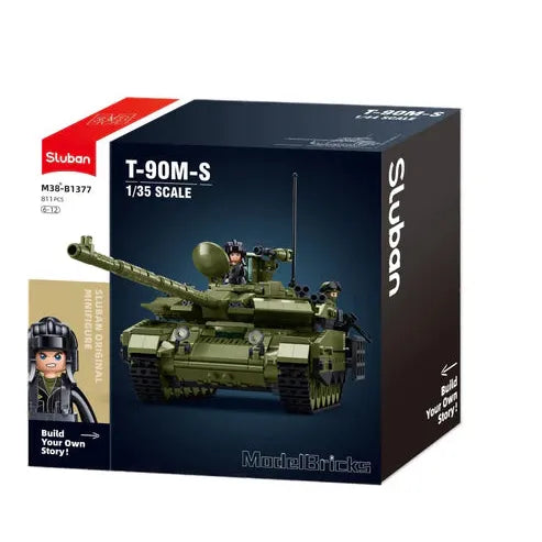 1/35 811pc Model Bricks T90M-S MBT Tank