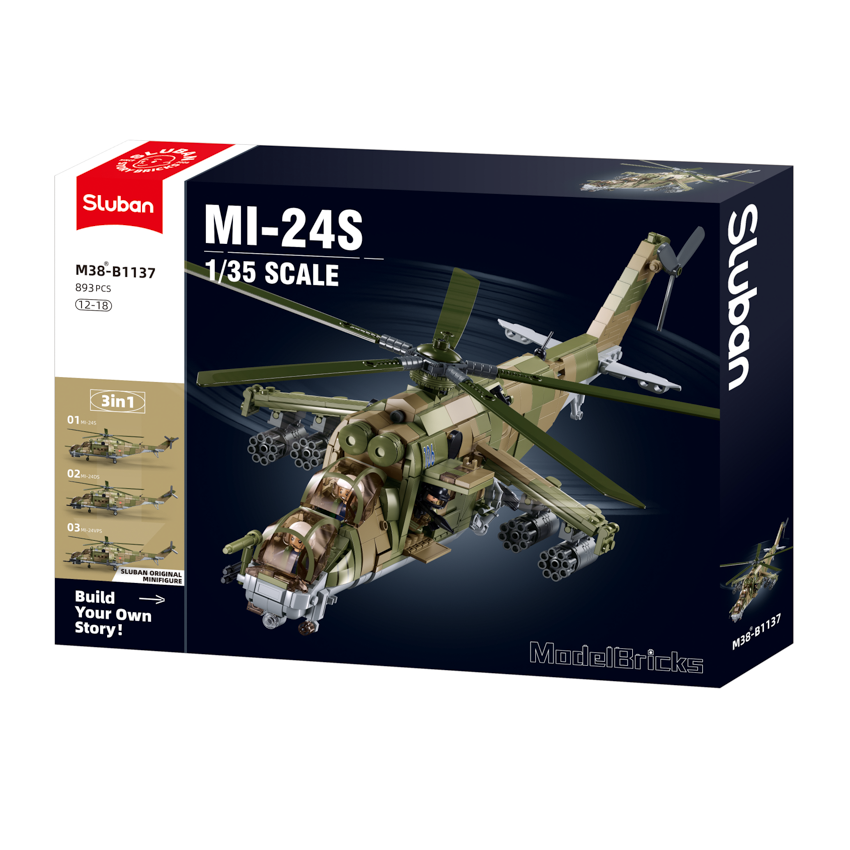 1/35 MB MI-24S Helicopter Gunship 3-in-1