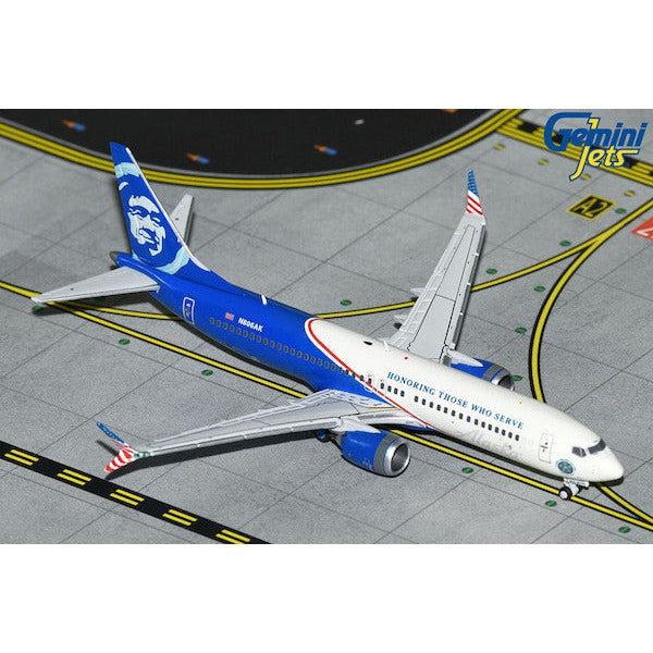1/400 Alaska B737 MAX 8 N806AK "Honoring Those Who Serve"