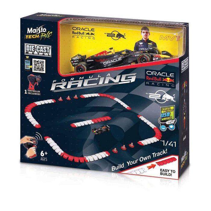 1/41 Tech Formula Racing RC Diecast F-1 Racing Track 2024 Red Bull RB-20 Vestappen #1