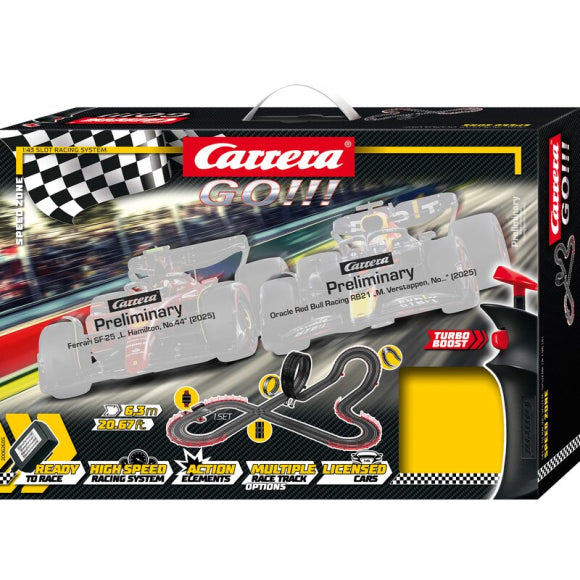 1/43 F-1 Speed Zone - 6.3 meter GO!!! Slot Car Set