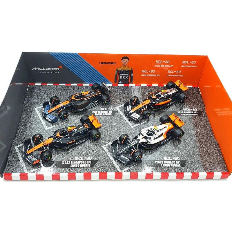 1/43 F1 Gift Set McLaren MCL36 & MCL60 #4 Norris 4pcs